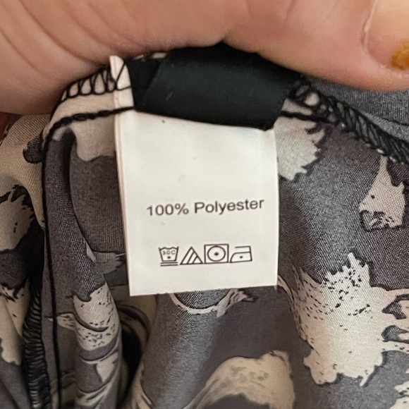 SHEIN Plus Floral Print Surplice Neck Cami Dress Black and White Multi NWOT 1XL - Picture 8 of 10